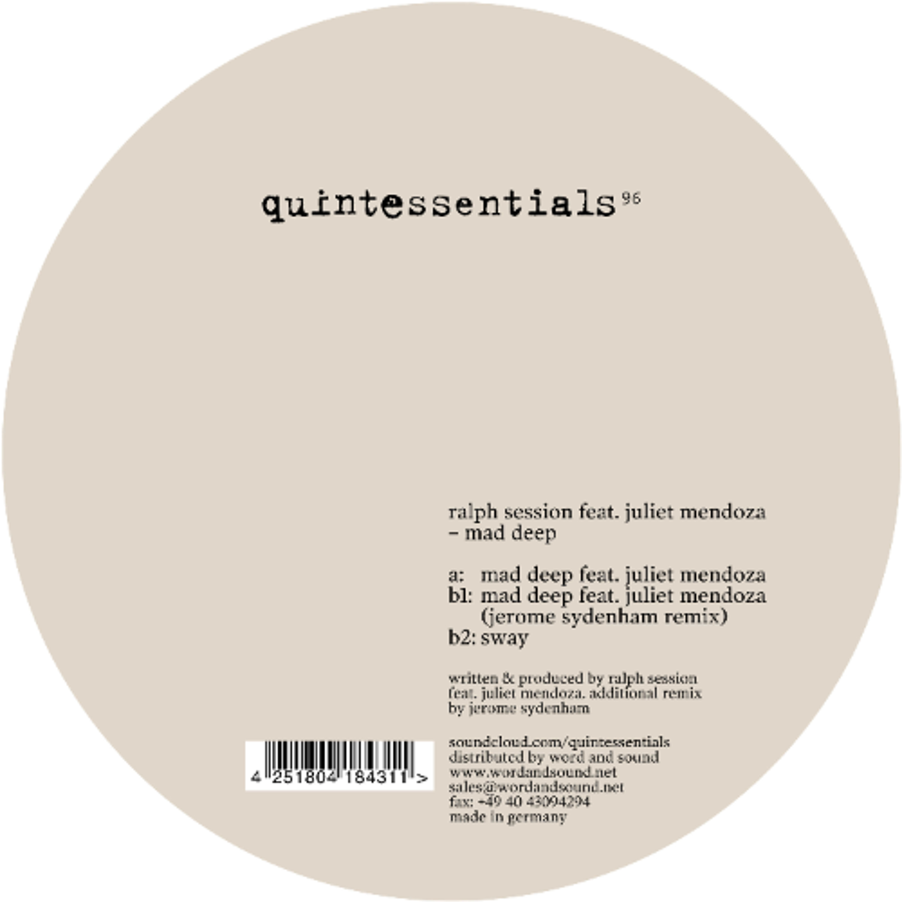 PREMIERE: Ralph Session - Sway [Quintessentials]