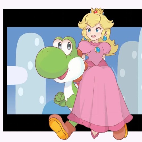 if princess peach had a yoshi