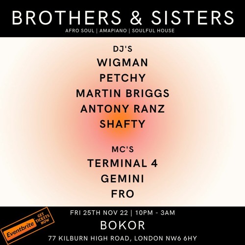 Shafty B2b Antony Ranz w/ Terminal 4 @ Brothers & Sisters