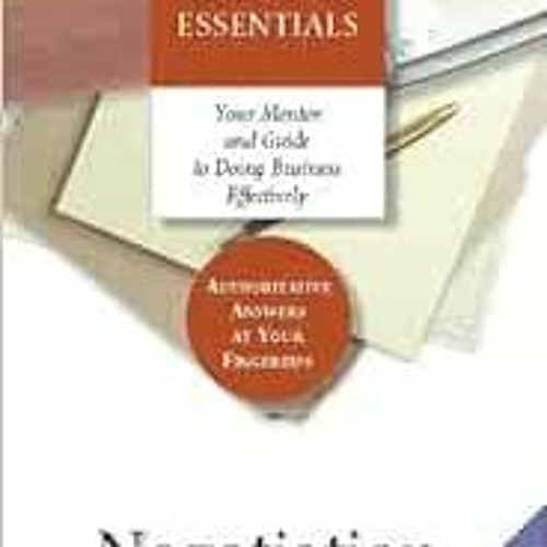 Stream [PDF] ️ Read Negotiation (Harvard Business Essentials Series) by