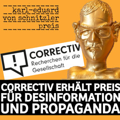 Deutschlands mächtigste Traumfabrik: Correctiv erhält Preis für Desinformation und Propaganda
