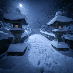 雪の参道