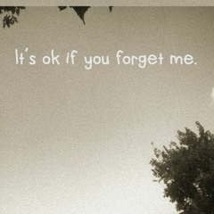 It's Ok If You Forget Me.