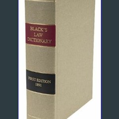 {DOWNLOAD} ❤ Black's Law Dictionary, 1st Edition 'Full_Pages'