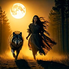 Wolf in the woods