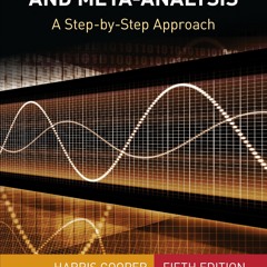 ▶️ PDF ▶️ Research Synthesis and Meta-Analysis: A Step-by-Step Approac