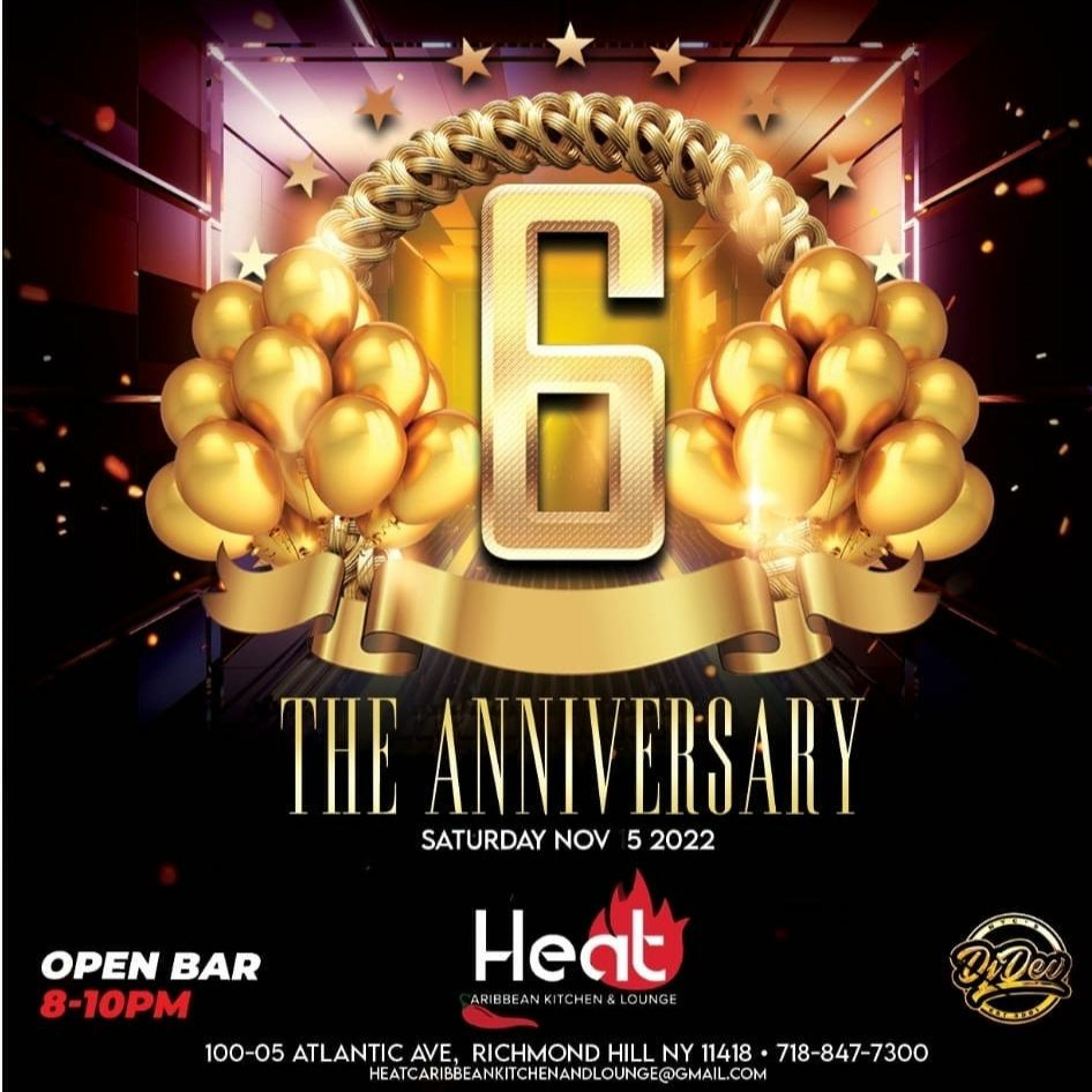 Dj Dev NYC - Heat Caribbean Kitchen's 6th Anniversary (LIVE RECORDING)