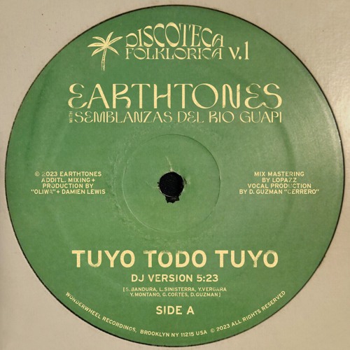 Earthtones, Semblanzas del Rio Guapi - Tuyo Todo Tuyo (DJ Version)