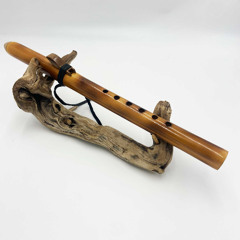 Flûte Amérindienne en Bambou – Accord La (A) 432Hz – 6 Trous – Finition Caramel