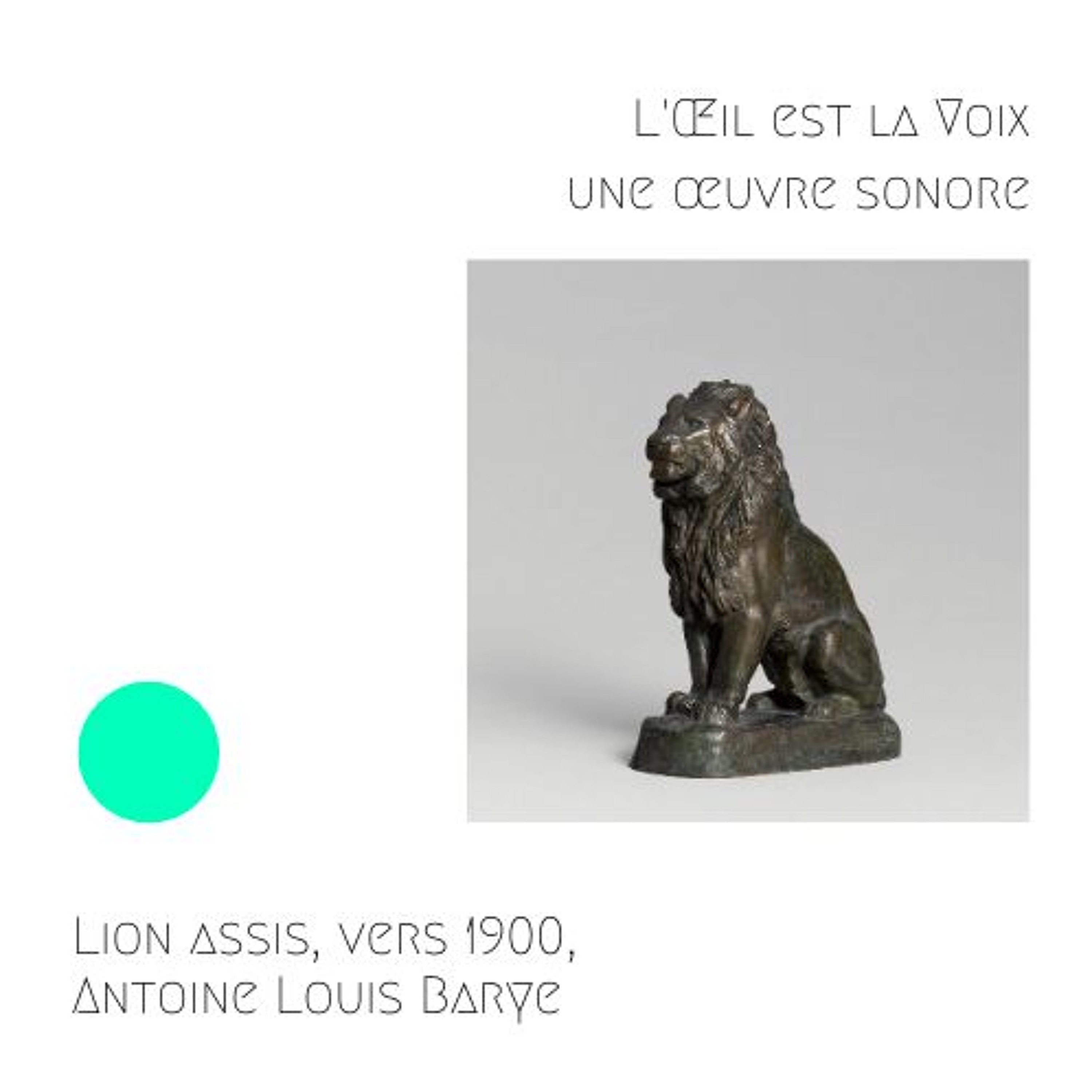 CHANEL - Lion assis, vers 1900, Antoine Louis Barye