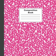 Composition Notebooks, Wide Ruled Paper, 7.5" x 9.25", Pink Marble Covers, 110 Sheets