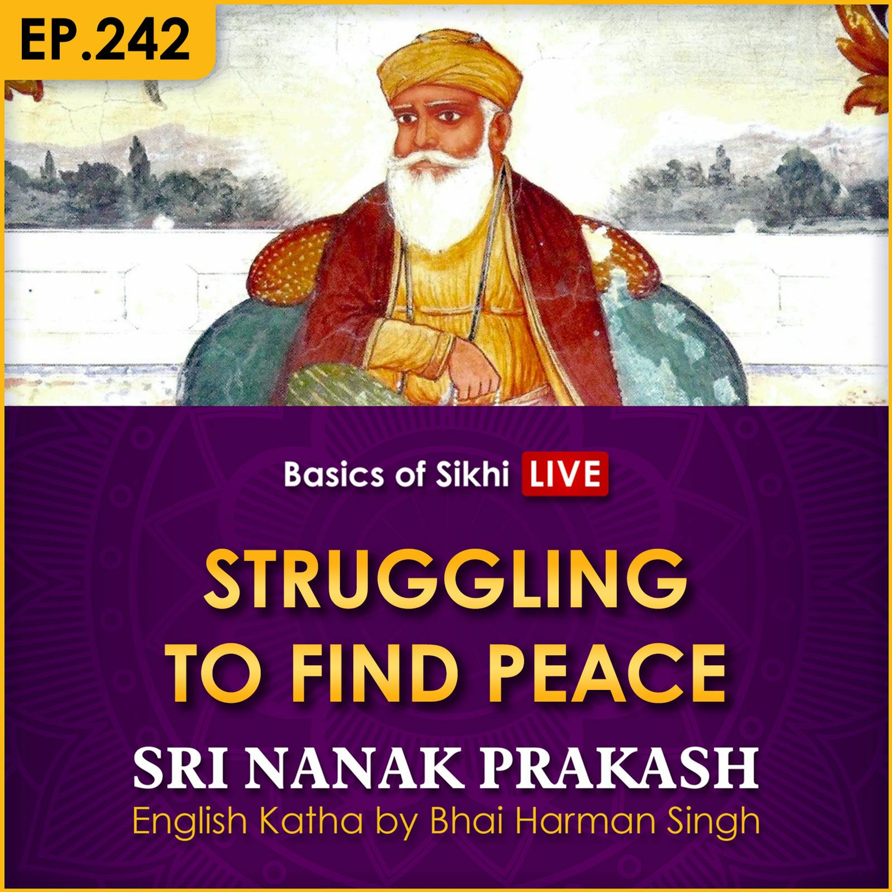 #242 Struggling to Find Peace | Sri Nanak Prakash Katha | Bhai Harman Singh episode artwork