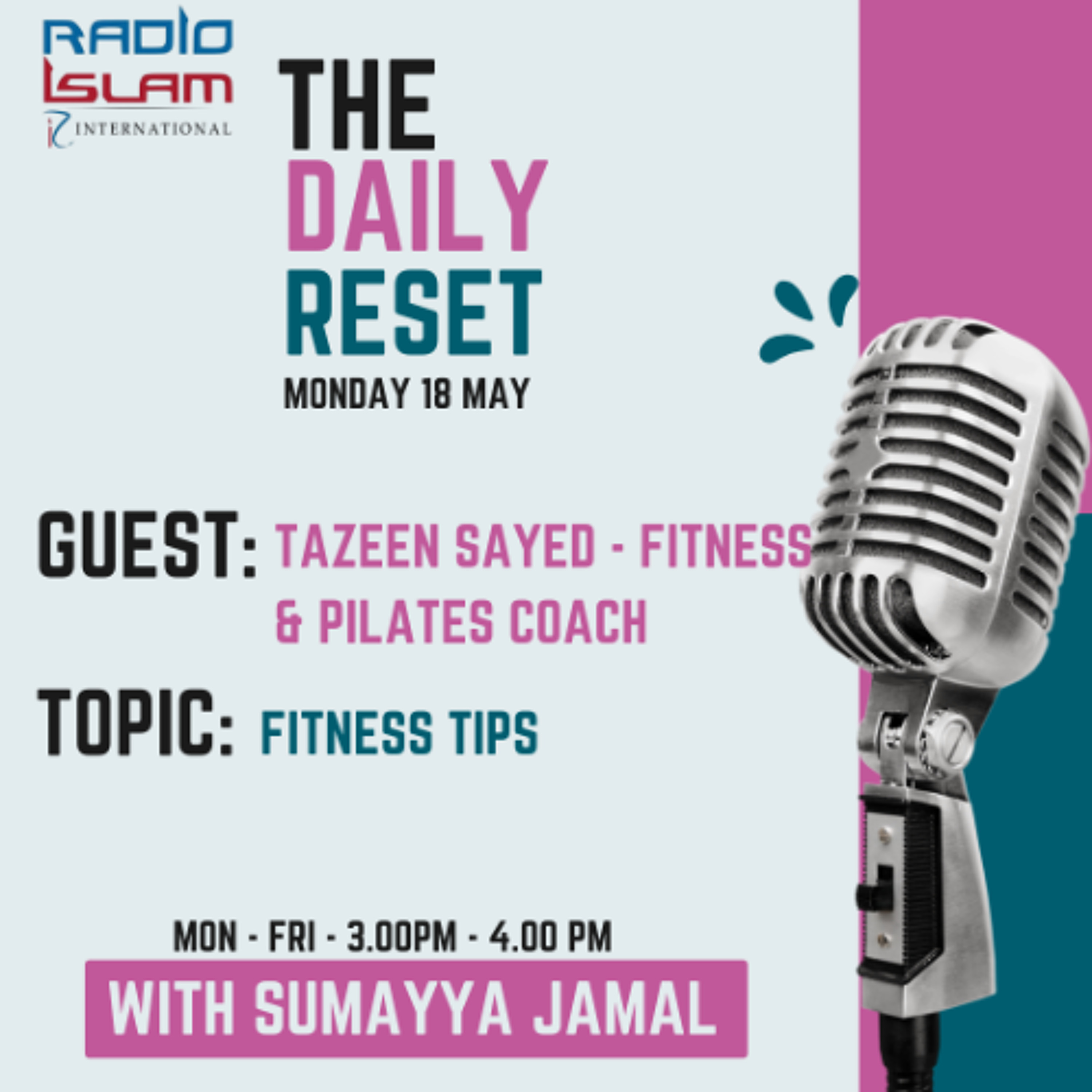 Fitness Tips Guest: Tazeen Sayed – Fitness Coach