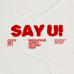SAY U!- QUICK MIX PT 1