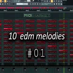 [FREE MIDI] 10 EDM drop melodies, bigroom, progressive Vol.1 (MIDI market)