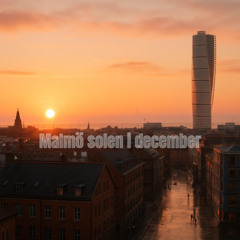 Malmö solen i december