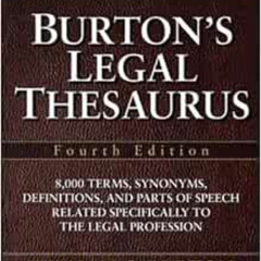 free KINDLE 📋 Burton's Legal Thesaurus, Fourth Edition by William Burton EBOOK EPUB