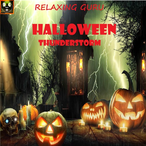 🎃🎃🎃 HALLOWEEN Thunderstorm Sounds with Rain, Thunder and Spooky Noises 👻👻👻
