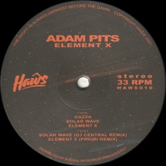 Adam Pits - Element X (Incl. DJ Central & Priori Remixes) (HAWS010)