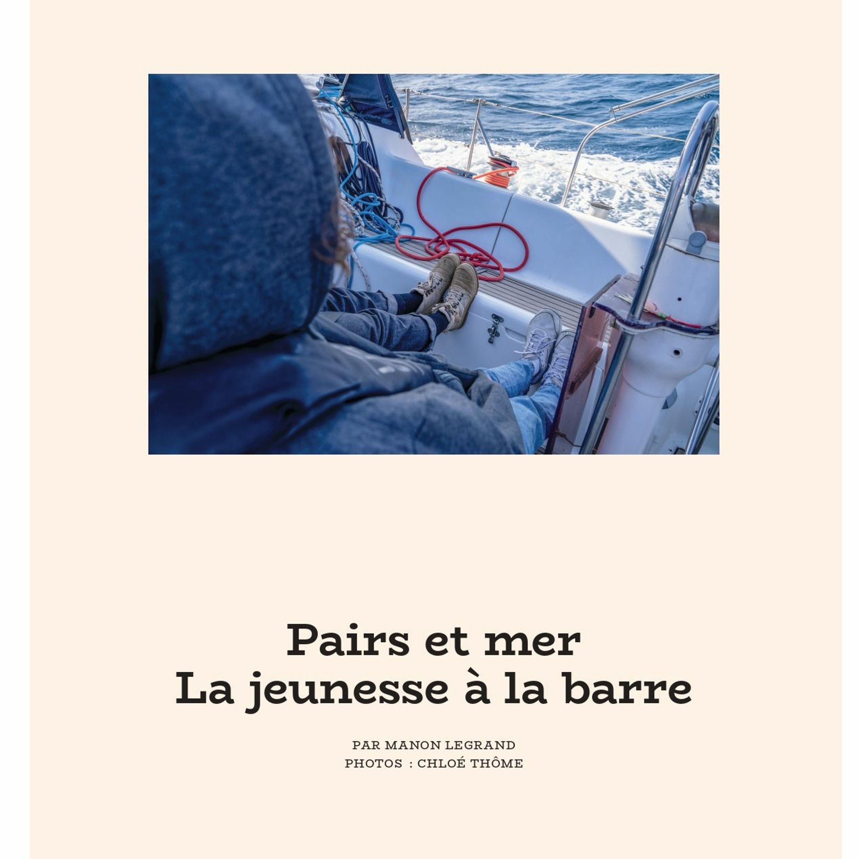 Pairs et mer – La jeunesse à la barre : Nansé