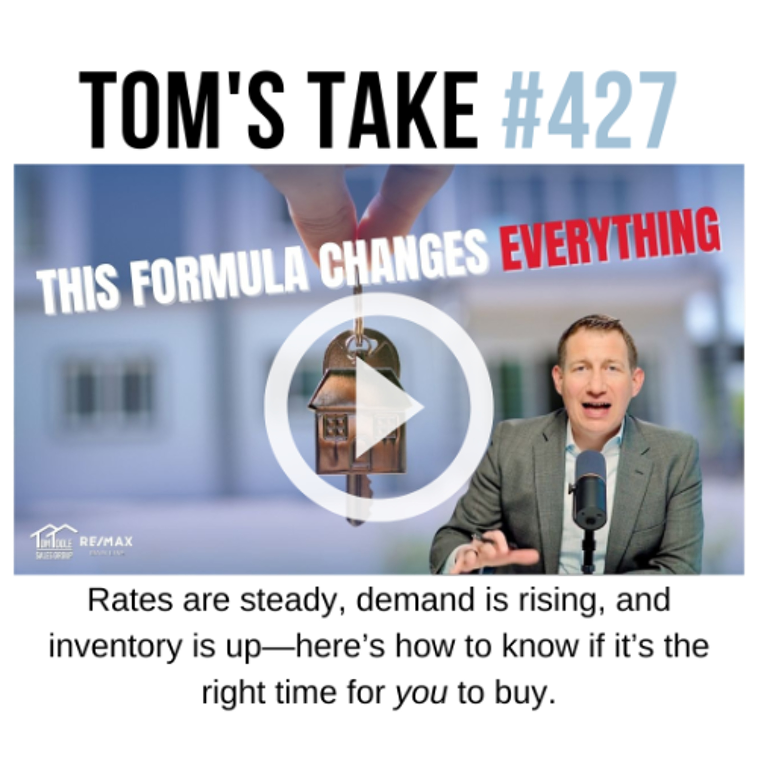 The Magic Formula to Time the Housing Market | Tom’s Take 427 episode artwork