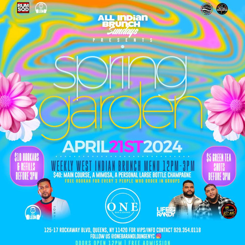 One Bar All Indian Brunch Spring Gardens - LifeOfRandy x DJ Brimstone