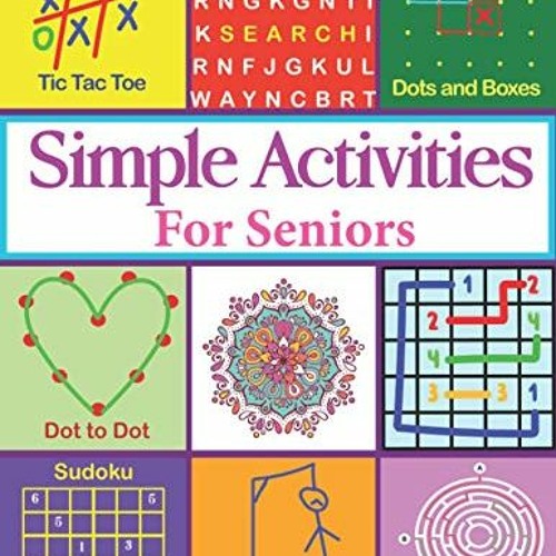 Stream ️ Read Simple Activities For Seniors Easy Activity Puzzle Book