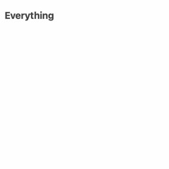 everything (sketch)