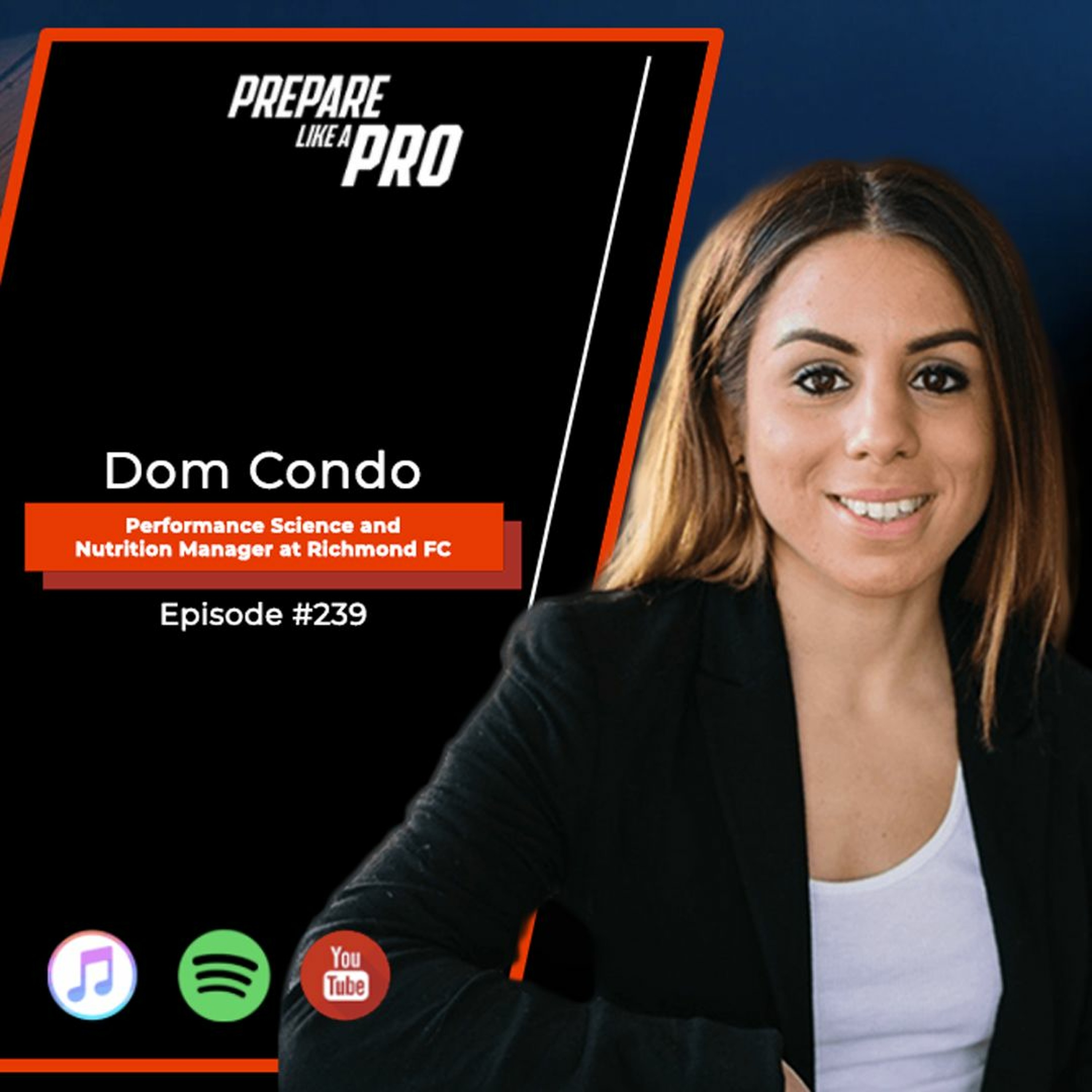 #239 - Dom Condo, Performance Science and Nutrition Manager at Richmond FC episode artwork