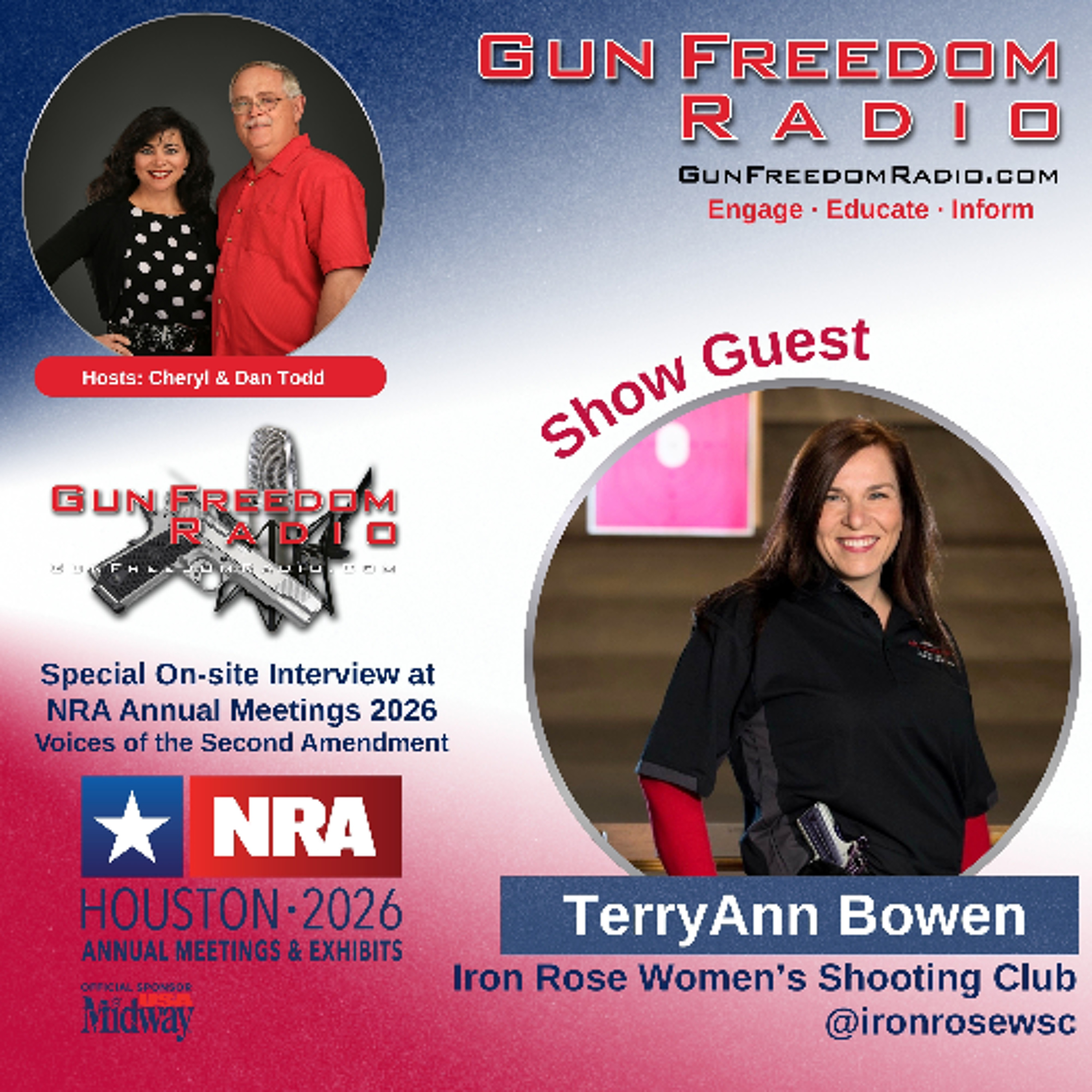 TerryAnn Bowen - On-Location at NRA Annual Meetings 2026 – GunFreedomRadio episode artwork