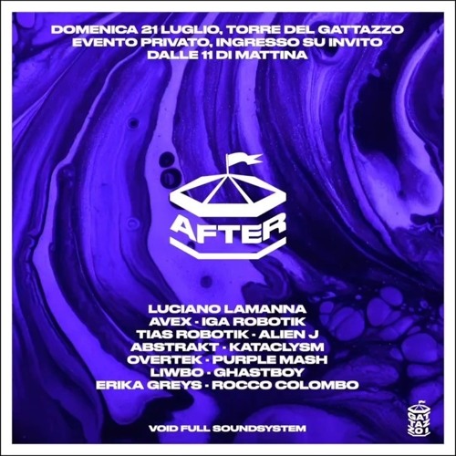 ALIEN J, Live Set AFTER Gattazzo XIX, Live Torre del Gattazzo, 21/07/2024