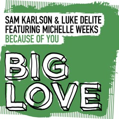 Sam Karlson & Luke delite ft Michelle Weeks -Because Of You( Club mix)