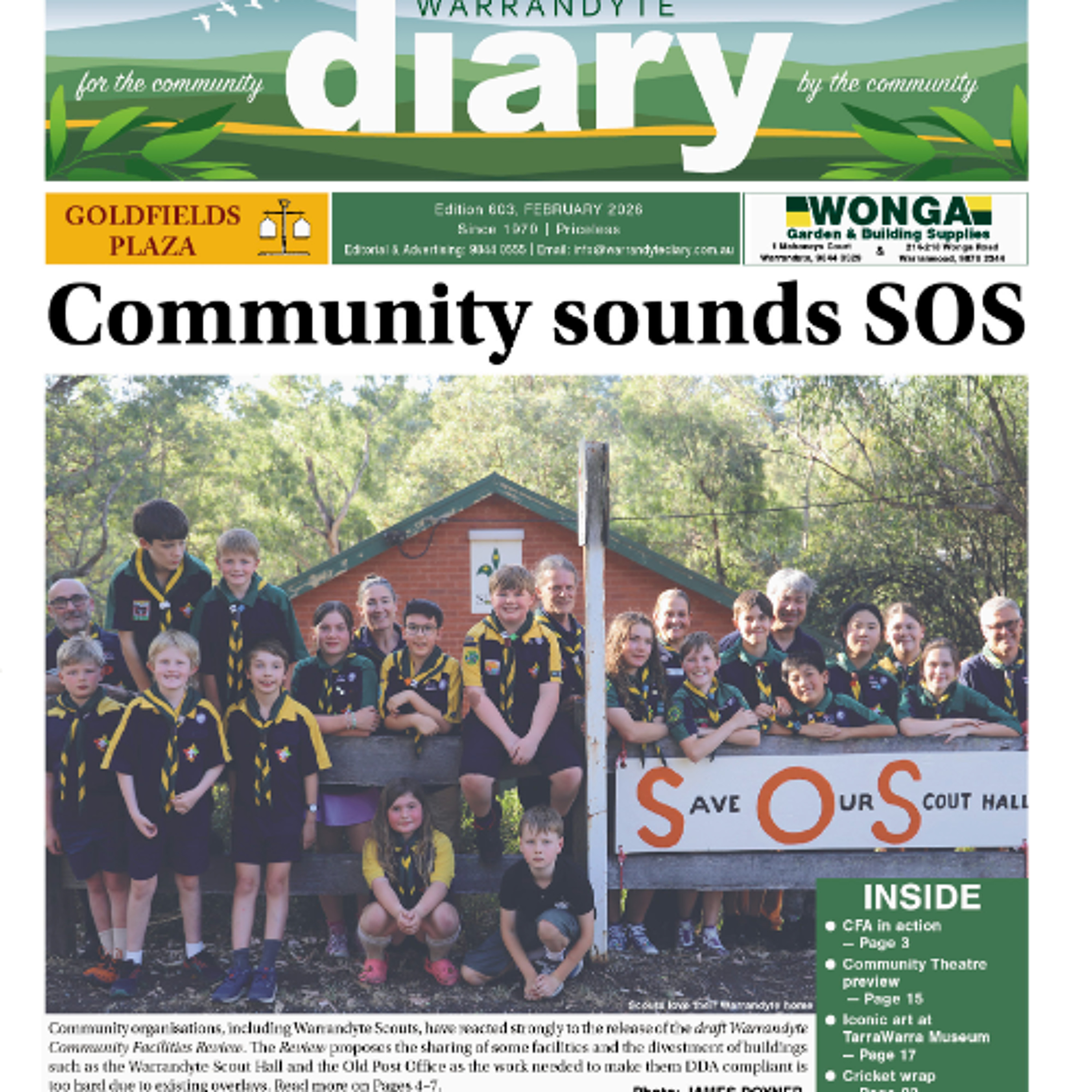 Reading of the Warrandyte Diary articles