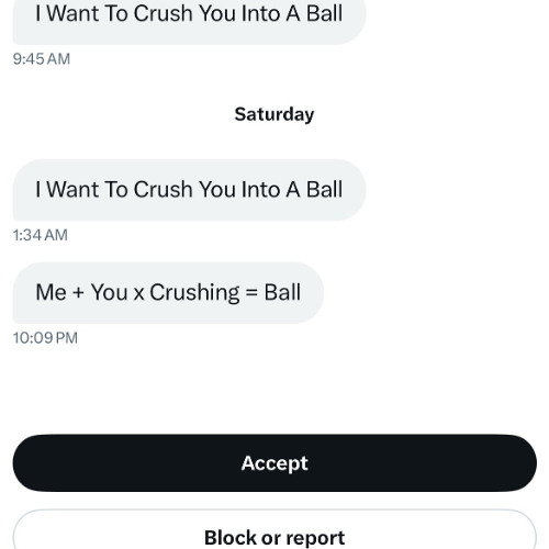 crushing you into a ball