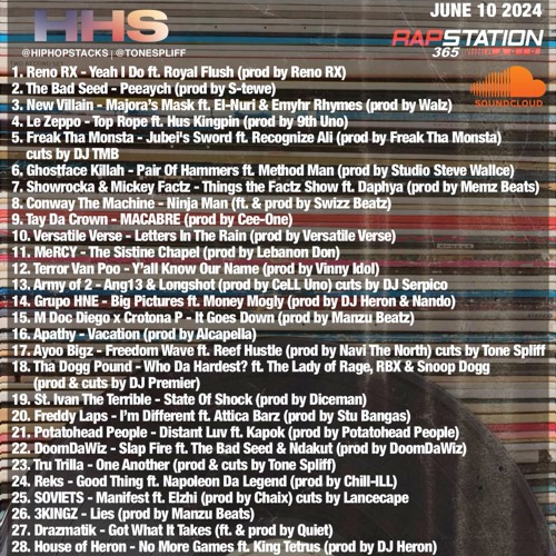 Hip Hop Stacks with Tone Spliff - 06/10/24