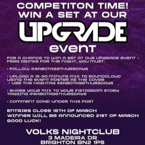*RUNNER UP ENTRY*SABOTAGE THURSDAYS DJ COMP