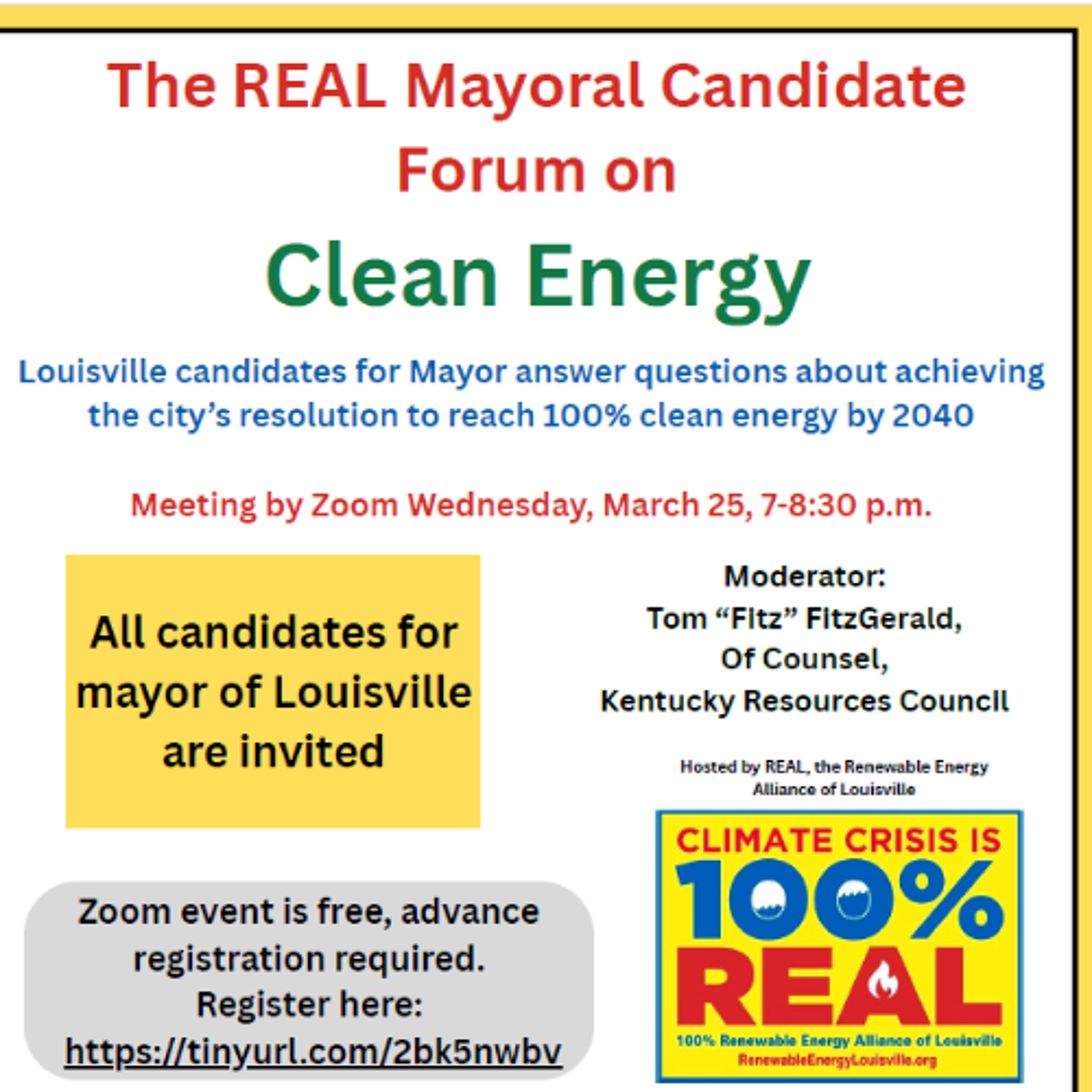 Truth To Power | Louisville Mayoral Candidate Forum on Clean Energy | 3-27-26 episode artwork