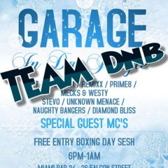 GARAGE IN DA JUNGLE BOXING DAY @ MIAMI BAR (DNB PROMO MIX)