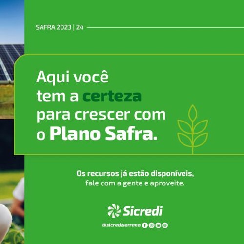 Stream O Plano Safra 20232024 é Analisado Pelo Sicredi Agência Bento Agro By Entrevistas 2118