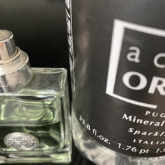 Mineral water versace cologne cluster