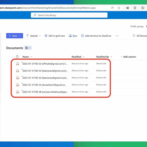 HOW TO: Save emails and attachments in SharePoint
