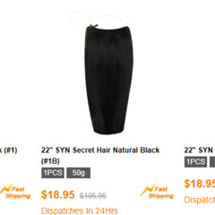 Secret Hair Extension for Instant Volume | Natural Flip-In Human Hair by Market Hair Extension