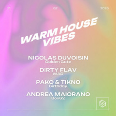 UZIC radio presents : NICOLAS DUVOISIN - Warm House Vibes part04 @ Box62, Lausanne, 21.2.26