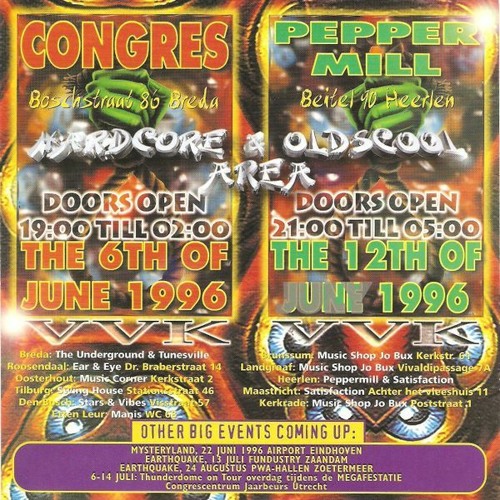 DJ Unity (R.I.P.) @ Thunderdome XIII On Tour - Peppermill. Heerlen 12-06-1996 side A