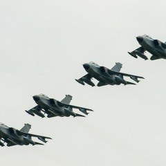 Tornado Jet Fighter Formation FlyBy Pass and Landing