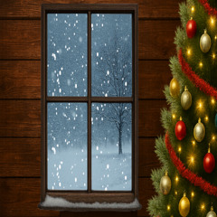 Between The Snow And Ice On A Snowy Winter Afternoon