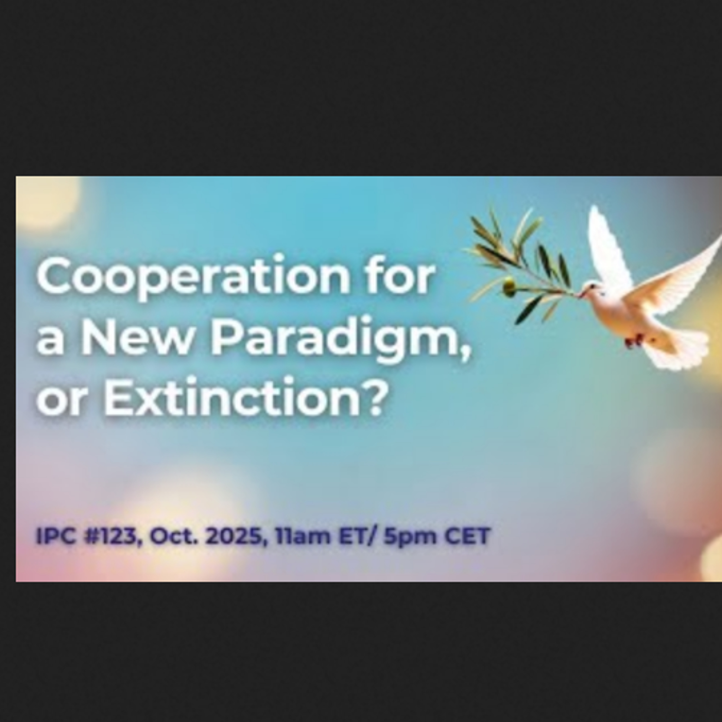 IPC #123 – Cooperation for a New Paradigm, or Extinction with Graham Fuller and Vincenzo Romanello