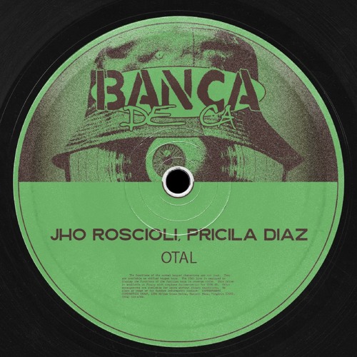 Stream BDK005 Jho Roscioli, Pricila Diaz - Otal [RADIO] by Banca De Cá |  Listen online for free on SoundCloud