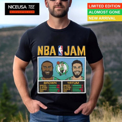 Boston Celtics Nba Jam Brown And Tatum 2024 Conference Finals Shirt