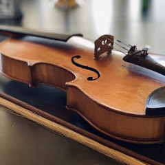 trying out granddads violin